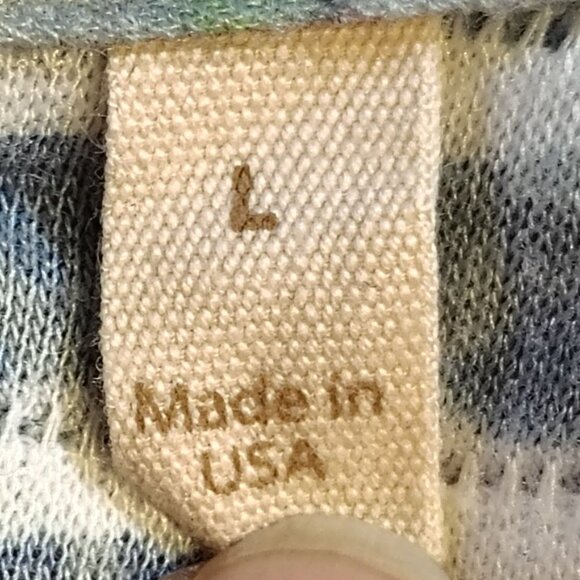 Soft Surroundings Womens Botanique Floral Tunic Top Large Ribbed Coastal Boho - Picture 5 of 5